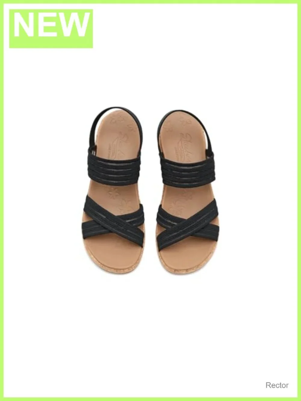 Skechers Arch Fit Beverlee 2.0 Wedge Sandals, Cork Footbed, Slingback